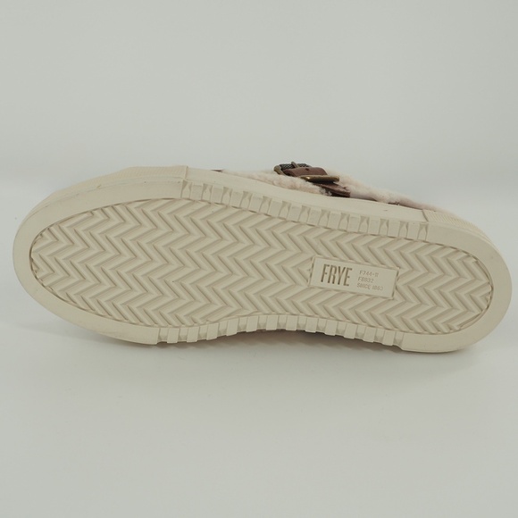 Gia Moto Low Genuine Shearling Buckle Strap Sneakers - Picture 4 of 8